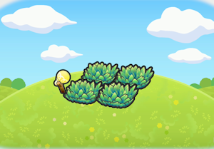 빛이 비치는 풀숲