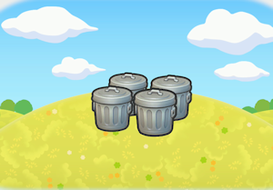 수많은 쓰레기통